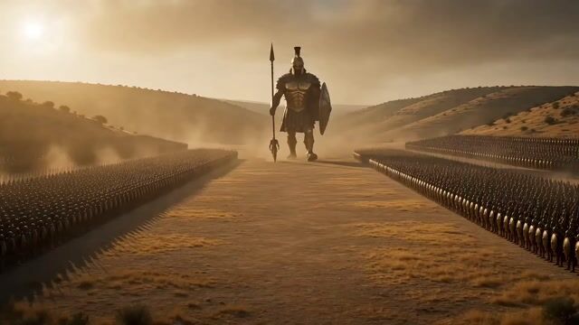 Seedance 2.0 Biblical Combat Epic Prompt (David vs. Goliath)