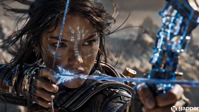 Epic Sci-Fi Huntress Sequence Prompt