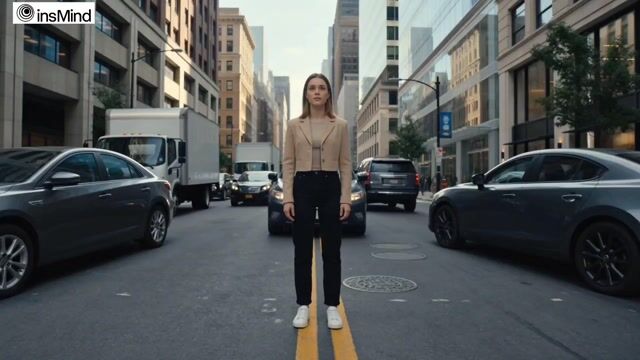 Superhuman Heroine in Metropolis