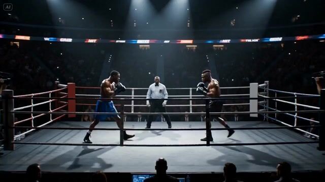 Cinematic Boxing Match Knockout