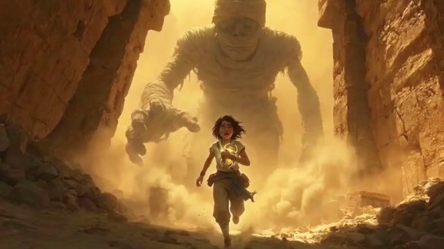 Cinematic Mummy Chase Sequence