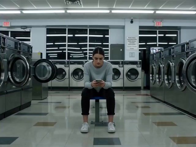 Laundromat Horror Creature Sequence