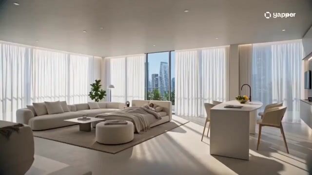Futuristic AI Smart Home Morning