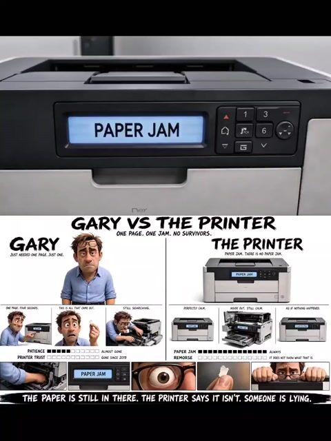 Office Copier Frustration Skit