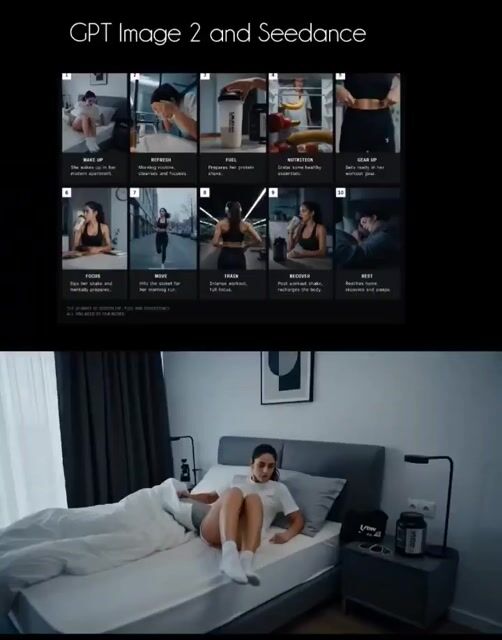 Fitness Lifestyle Storyboard Collage