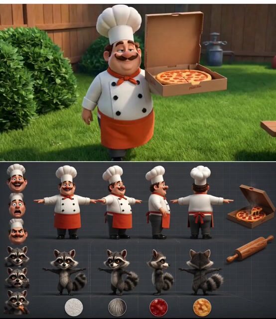 Chef vs Raccoon Pizza Battle